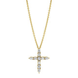 MICHAEL M Fashion Rings 18K Yellow Gold Montage Cross Pendant