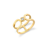 MICHAEL M Fashion Rings Alignment Ring