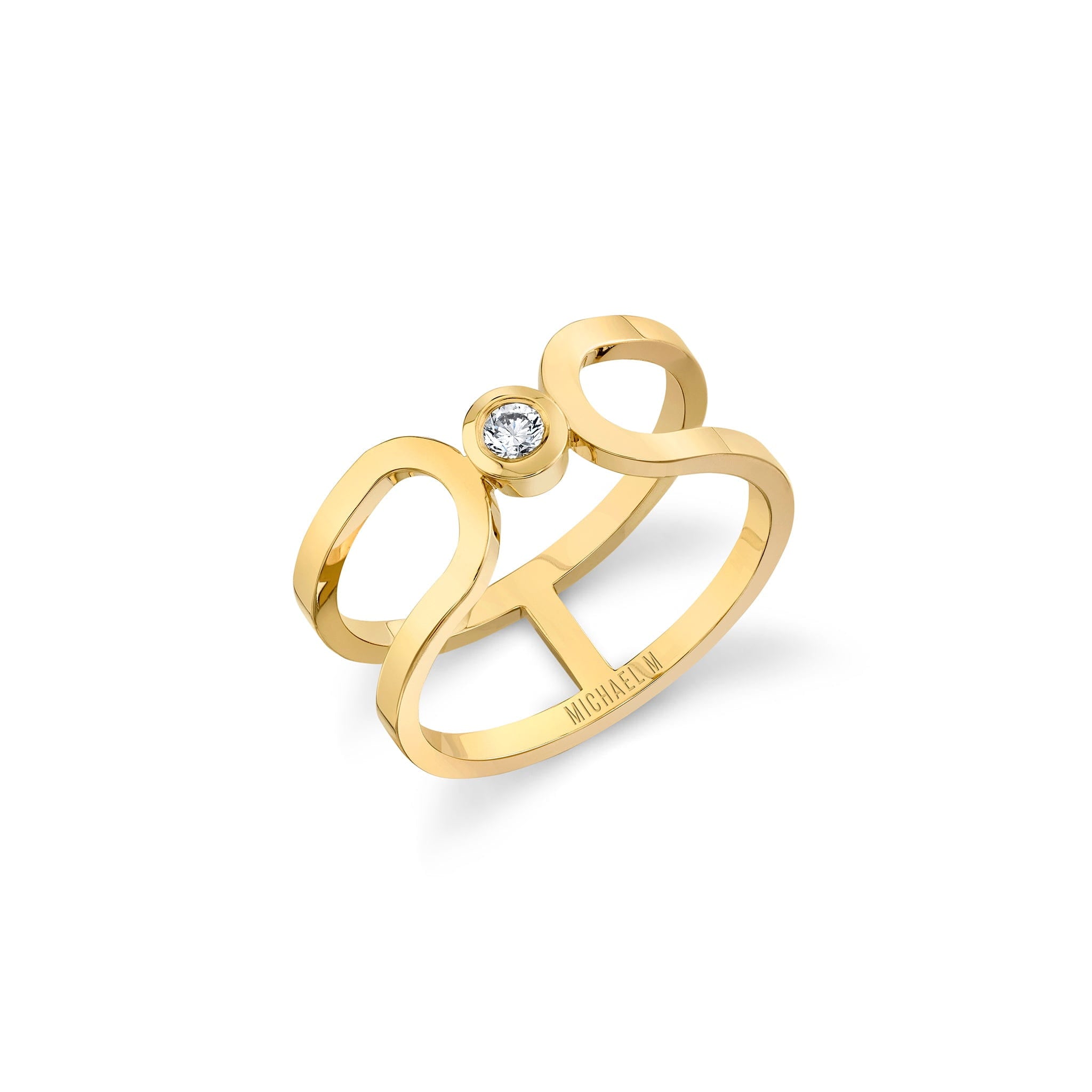MICHAEL M Fashion Rings Alignment Ring