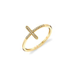 MICHAEL M Fashion Rings Diamond Cross Ring