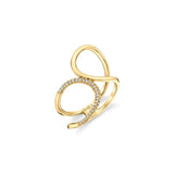 MICHAEL M Fashion Rings Diamond Twist Bridge Ring