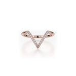 MICHAEL M Fashion Rings Diamond V Ring