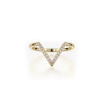 MICHAEL M Fashion Rings Diamond V Ring