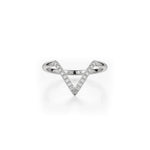 MICHAEL M Fashion Rings Diamond V Ring