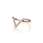 MICHAEL M Fashion Rings Diamond V Ring