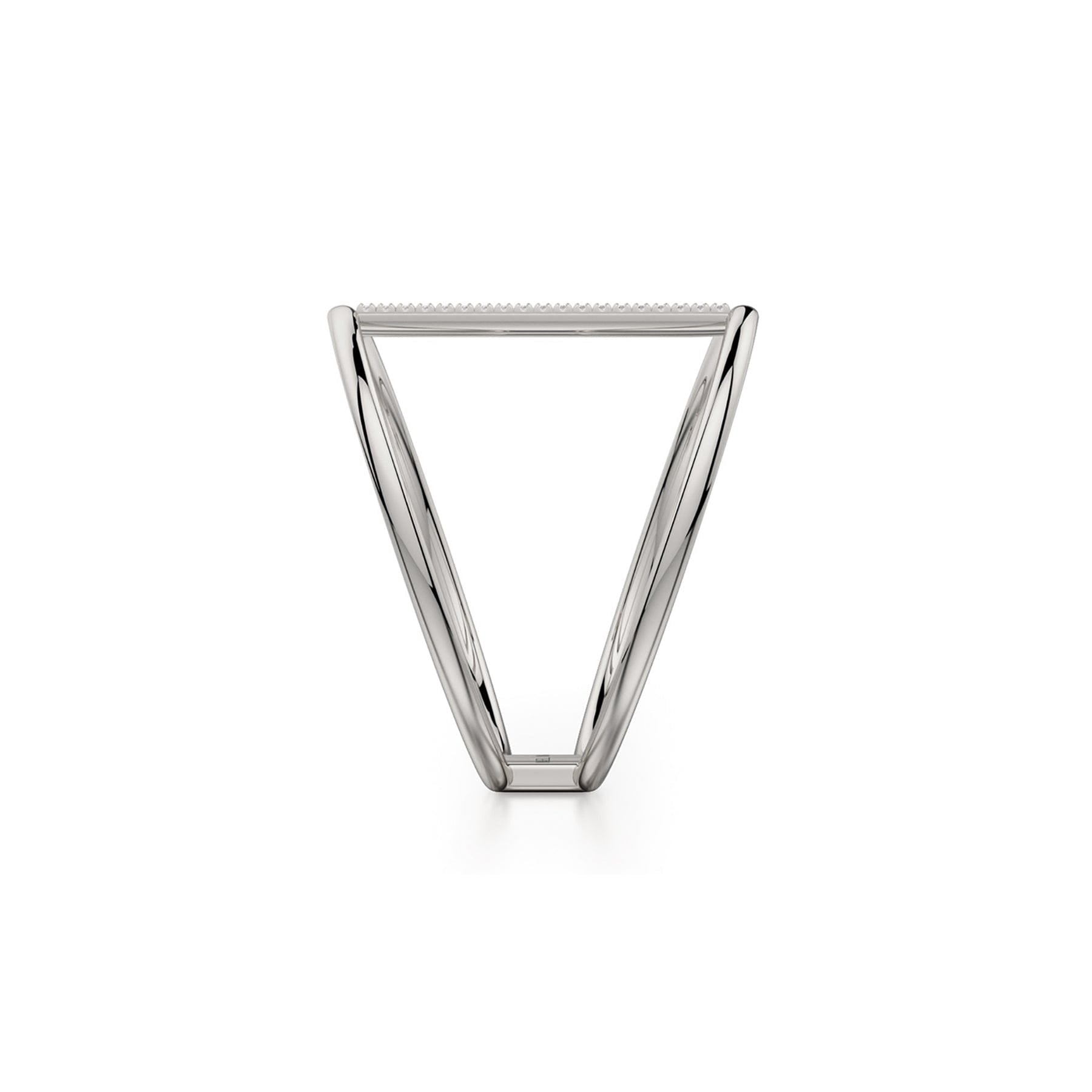 MICHAEL M Fashion Rings Double Band Diamond Bar Ring