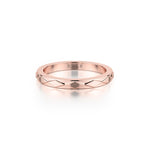 MICHAEL M Fashion Rings Embossed Precious Metal Band