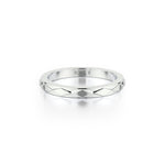 MICHAEL M Fashion Rings Embossed Precious Metal Band
