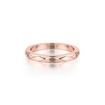MICHAEL M Fashion Rings Embossed Precious Metal Band