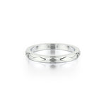 MICHAEL M Fashion Rings Embossed Precious Metal Band