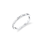 MICHAEL M Fashion Rings Embossed Precious Metal Band