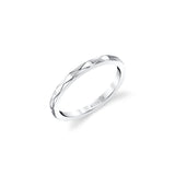 MICHAEL M Fashion Rings Embossed Precious Metal Band