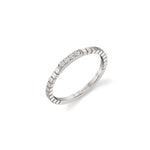 MICHAEL M Fashion Rings Etched  Four Diamond Band