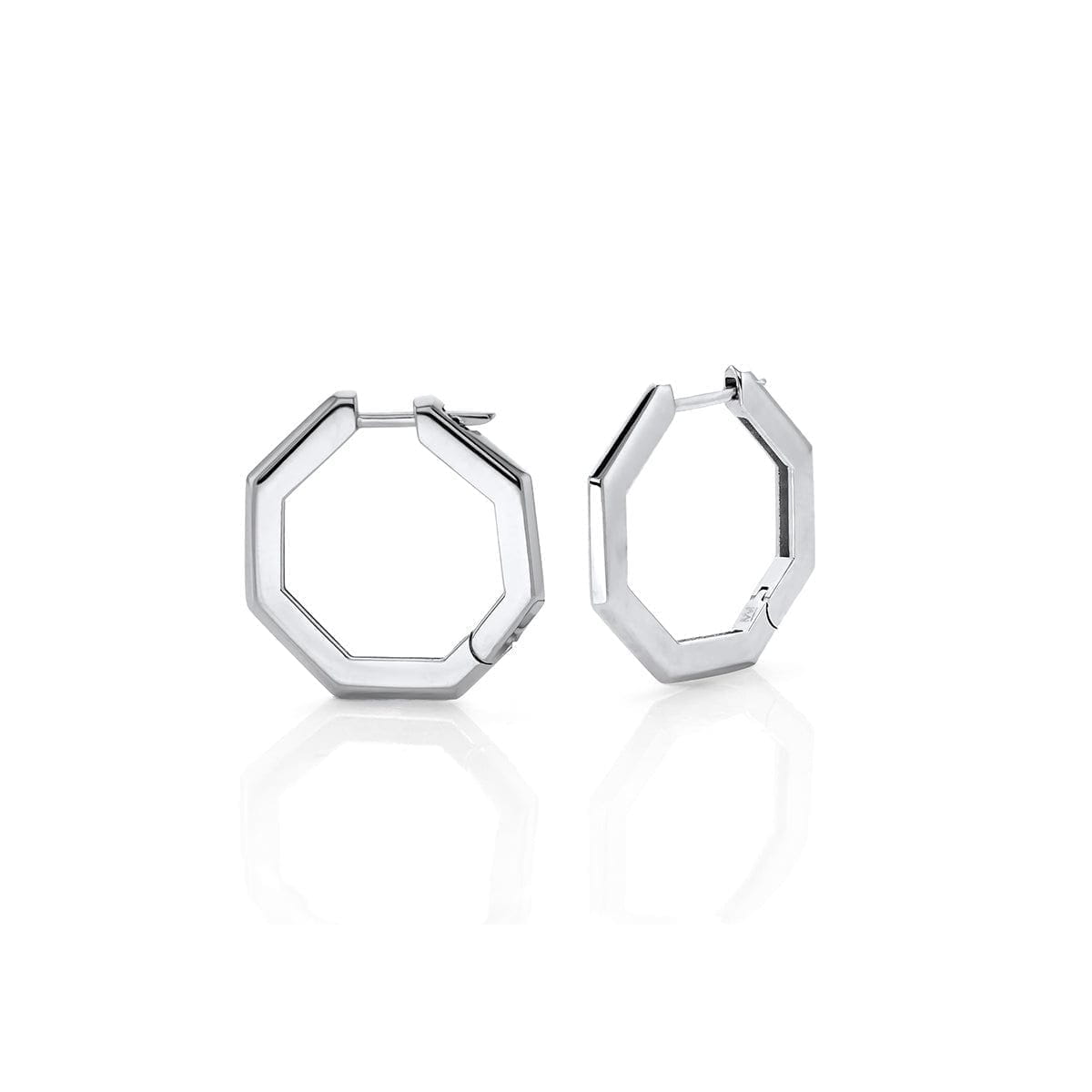 MICHAEL M Fashion Rings Large Octave Knifed Hoop Earrings