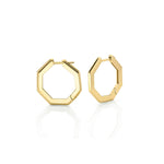 MICHAEL M Fashion Rings Large Octave Knifed Hoop Earrings