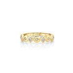 MICHAEL M Fashion Rings Mixed Shape Bezel Ring
