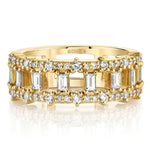 MICHAEL M Fashion Rings Montage Baguette Band