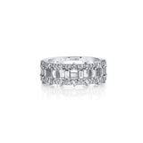 MICHAEL M Fashion Rings Montage Baguette Band