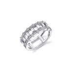 MICHAEL M Fashion Rings Montage Baguette Band