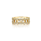MICHAEL M Fashion Rings Montage Baguette Band