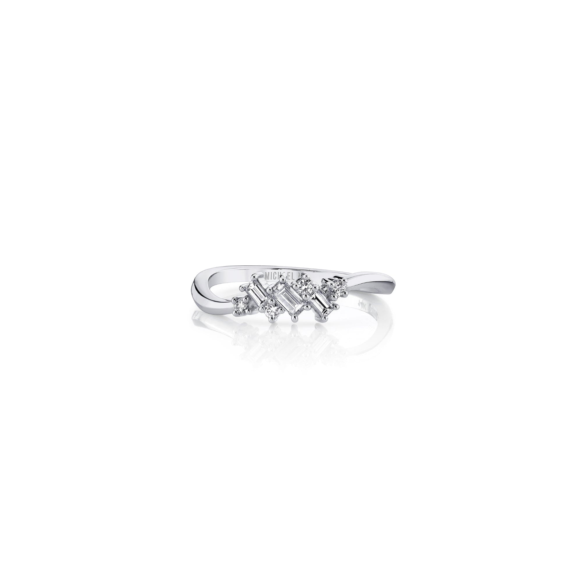 MICHAEL M Fashion Rings Montage Baguette Cluster Ring