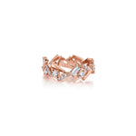 MICHAEL M Fashion Rings Montage Bar Cluster Band