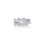 MICHAEL M Fashion Rings Montage Bar Cluster Band