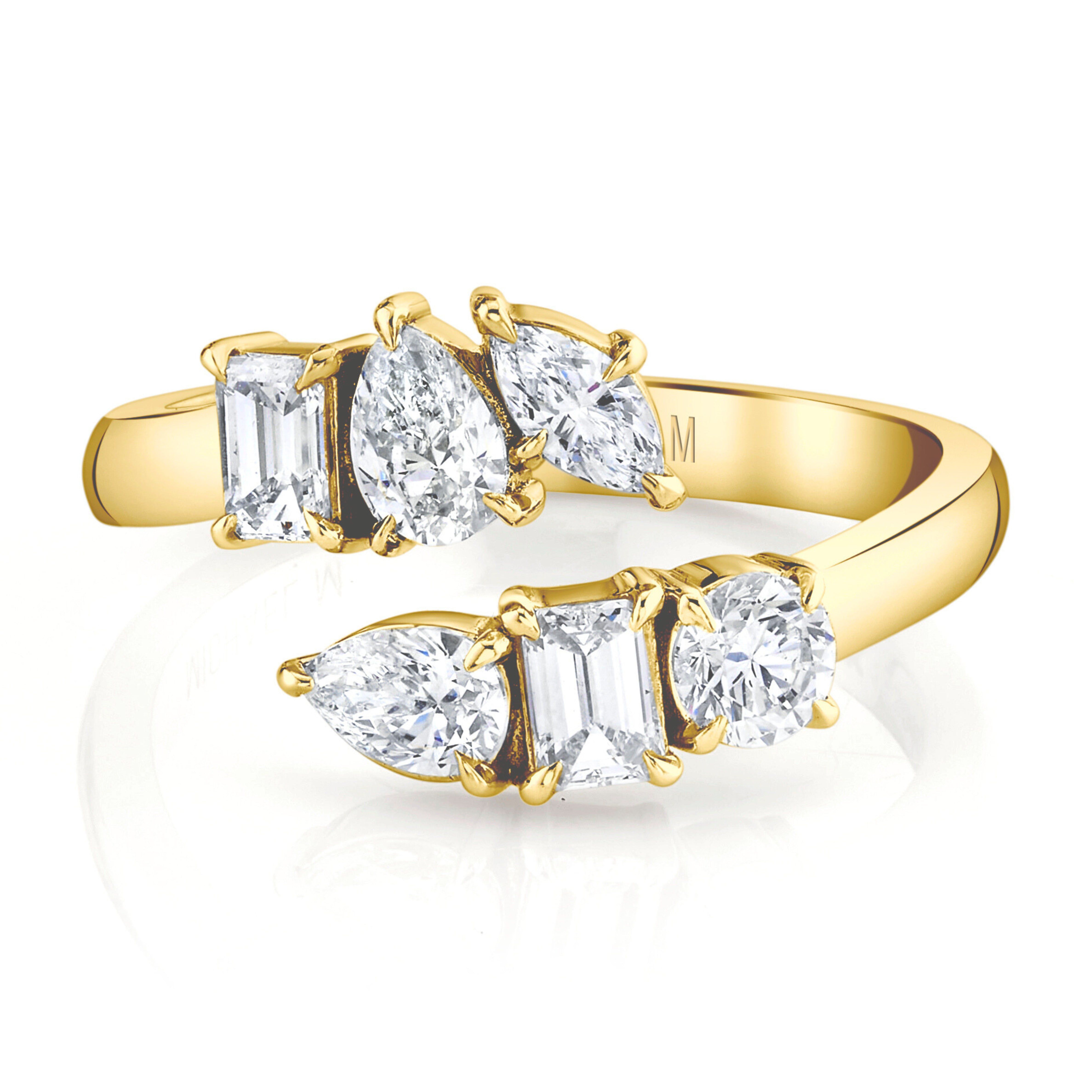 MICHAEL M Fashion Rings Montage Bypass Ring