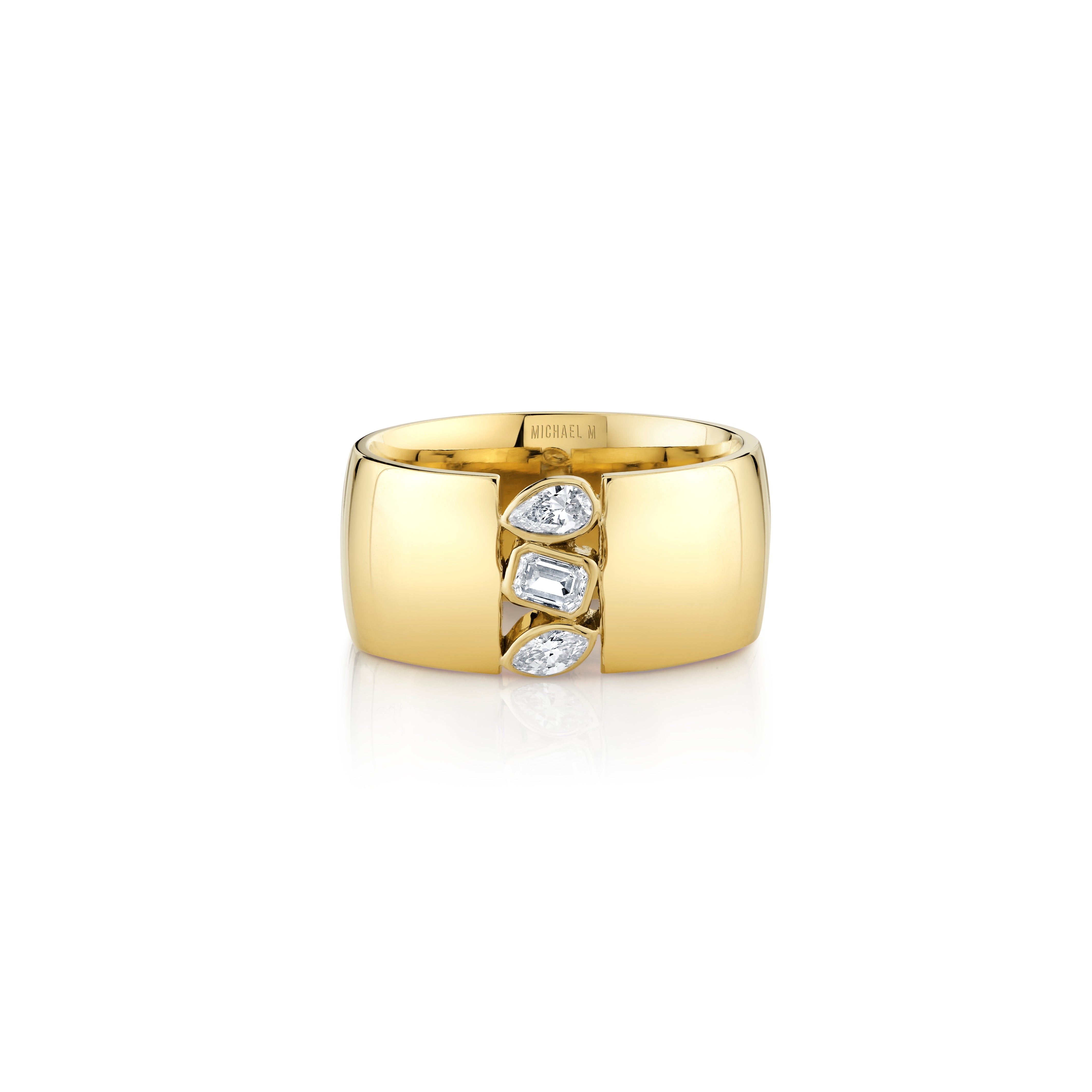 MICHAEL M Fashion Rings Montage Cigar Band