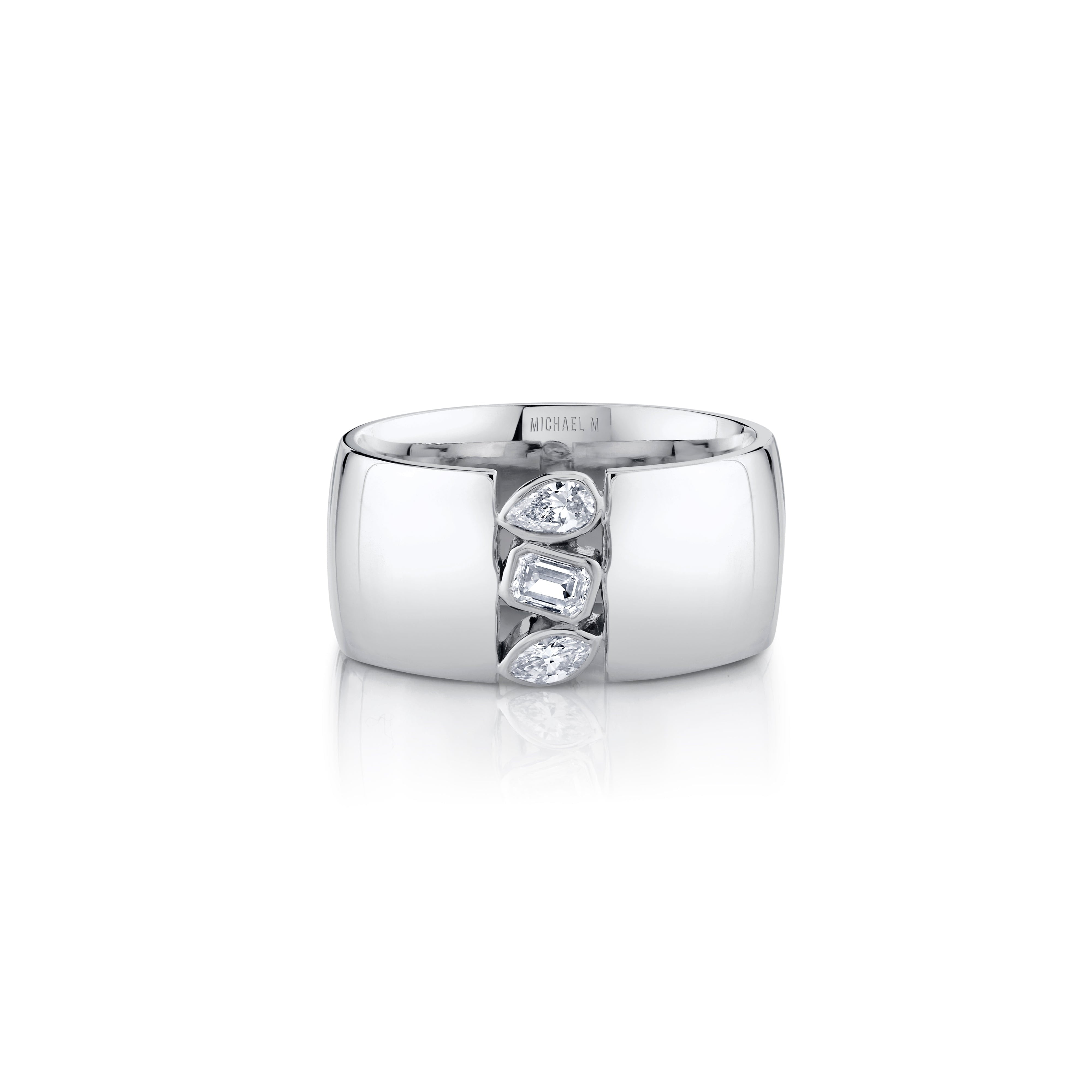 MICHAEL M Fashion Rings Montage Cigar Band