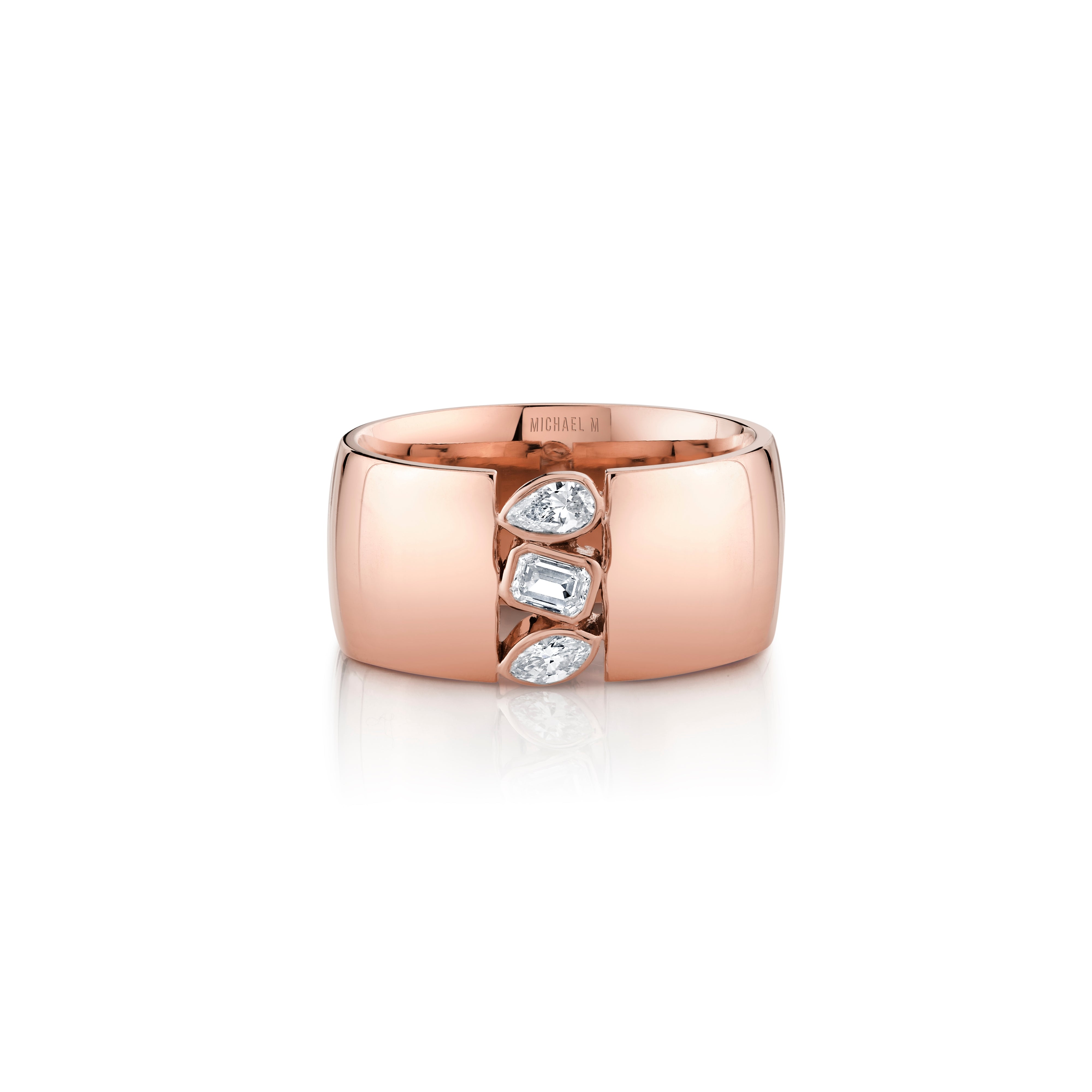 MICHAEL M Fashion Rings Montage Cigar Band
