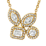 MICHAEL M Fashion Rings Montage Cluster Halo Necklace