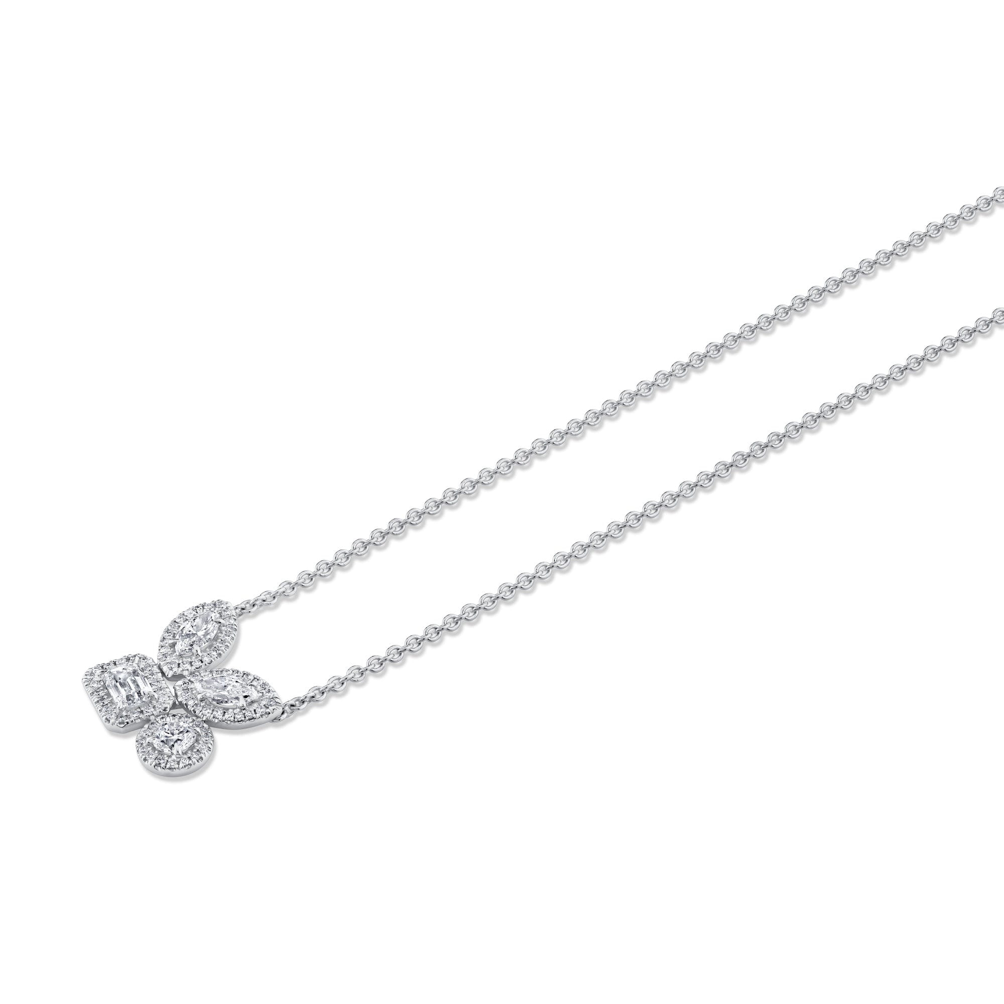 MICHAEL M Fashion Rings Montage Cluster Halo Necklace