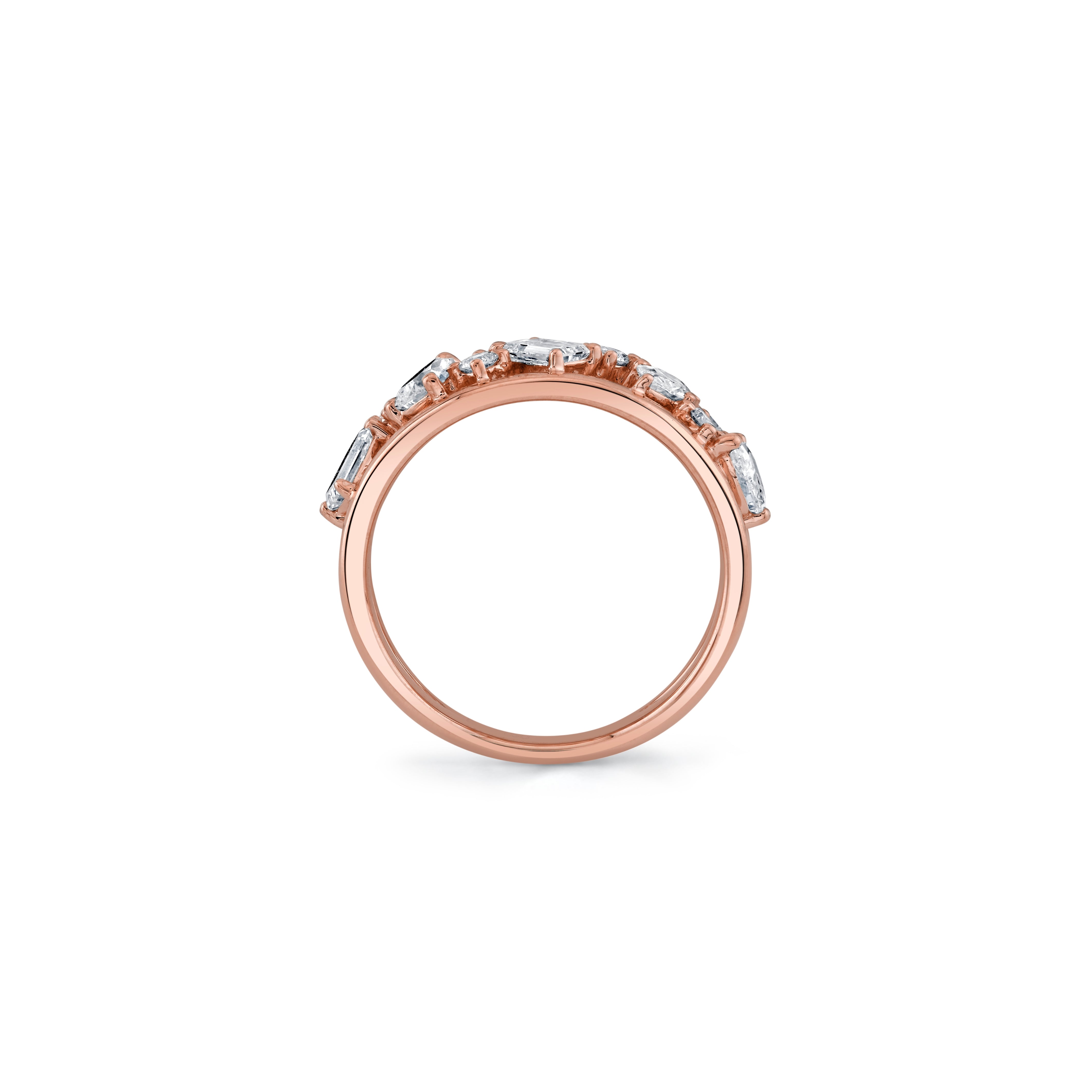 MICHAEL M Fashion Rings Montage Double Band Ring