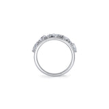 MICHAEL M Fashion Rings Montage Double Band Ring