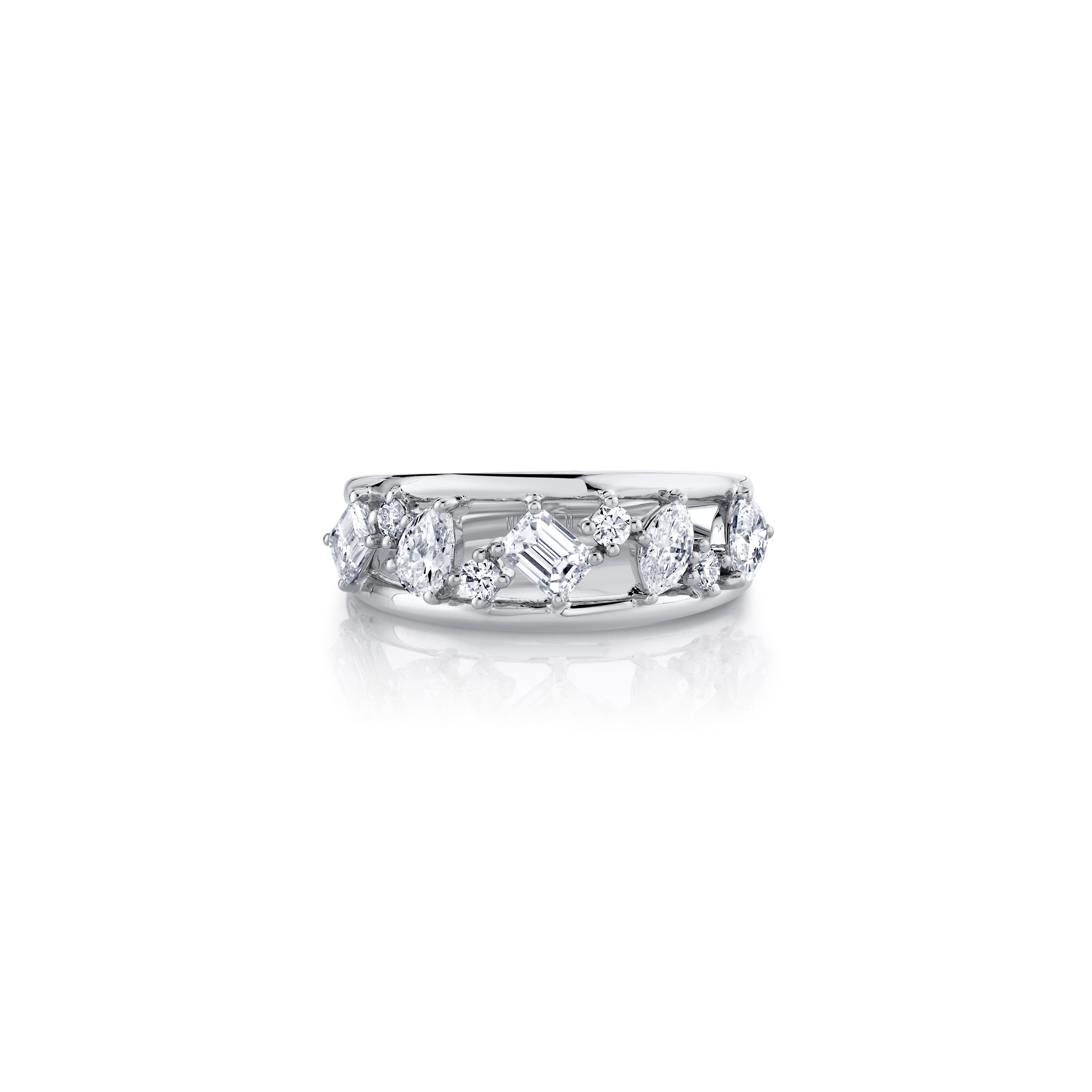 MICHAEL M Fashion Rings Montage Double Band Ring