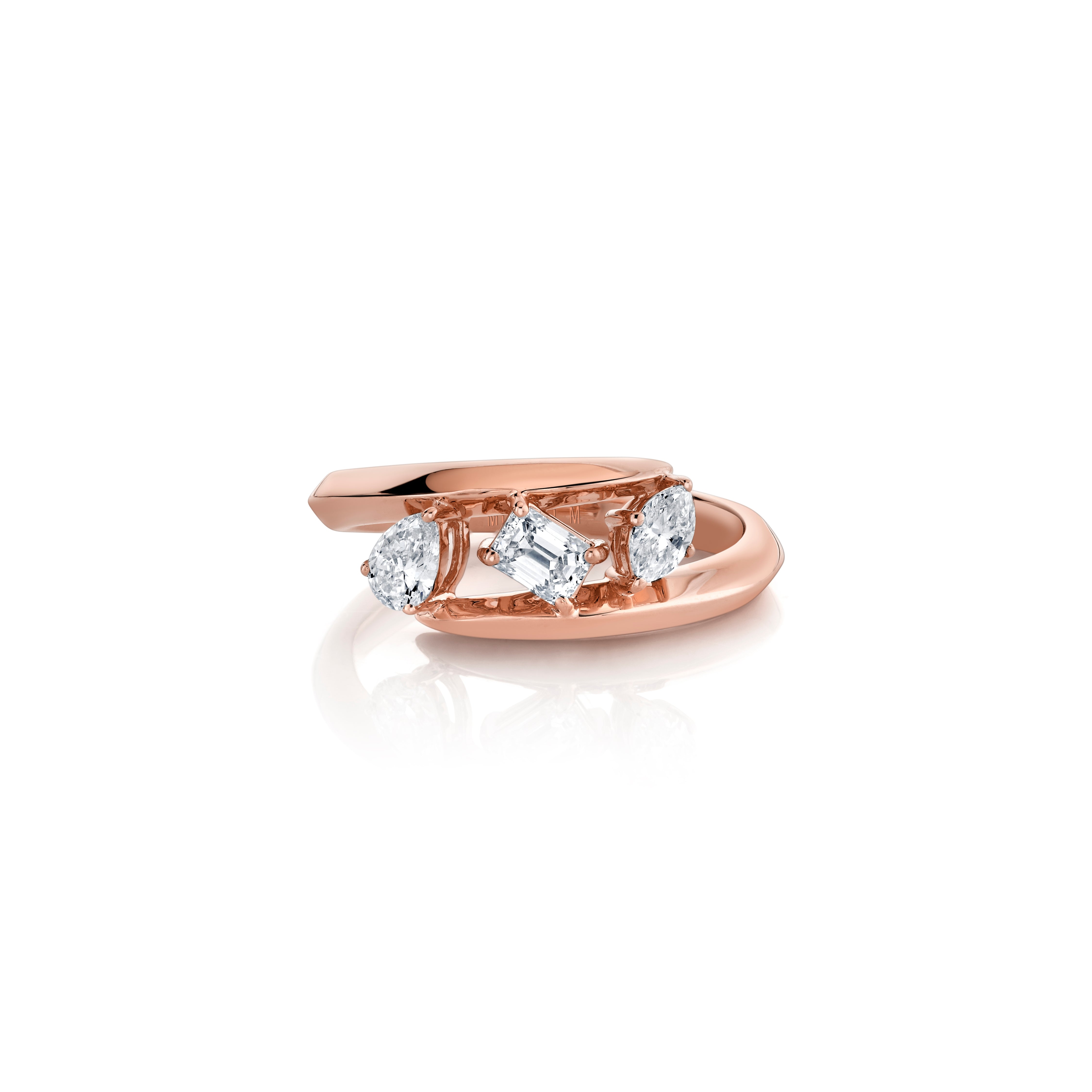 MICHAEL M Fashion Rings Montage Knife Edge Bypass Ring