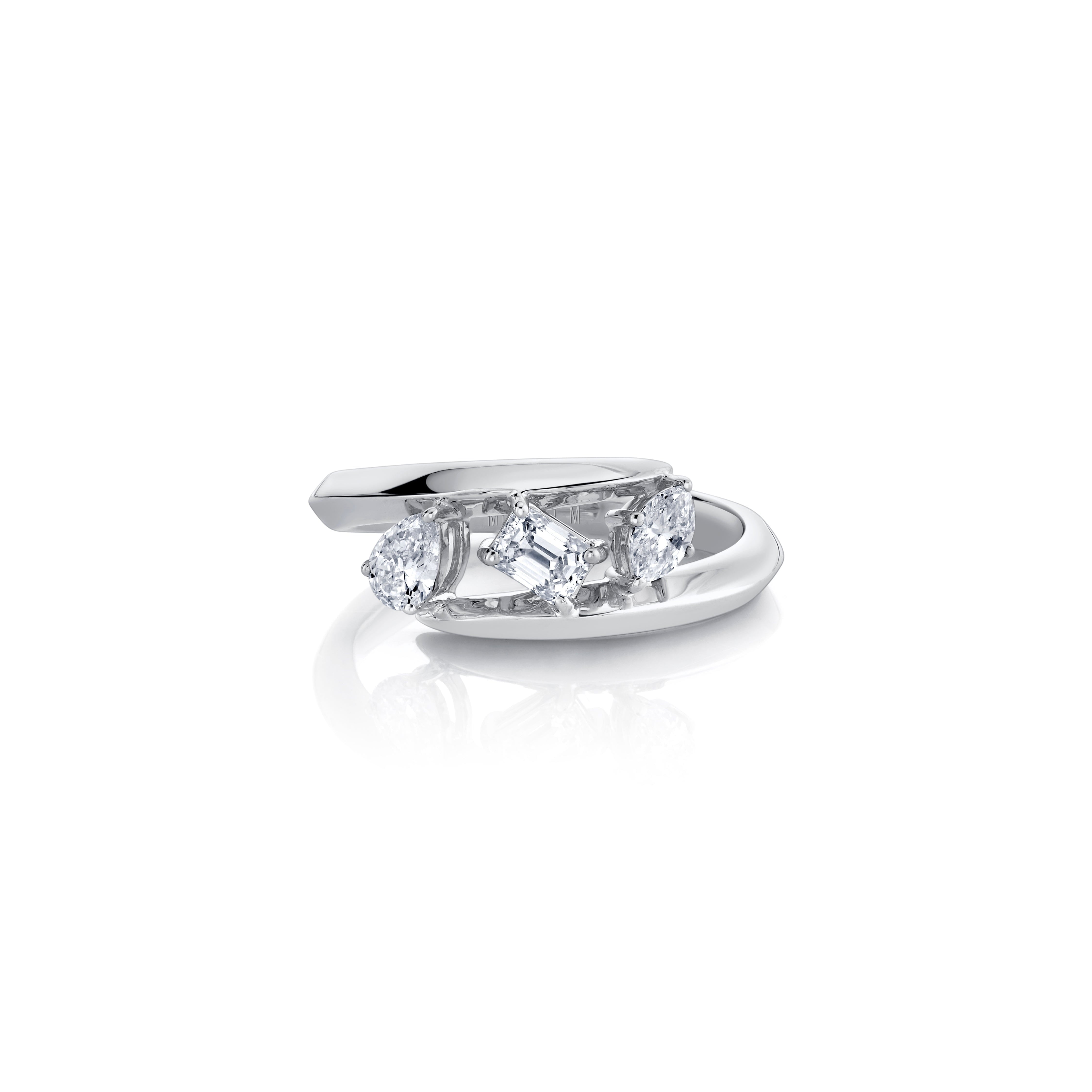 MICHAEL M Fashion Rings Montage Knife Edge Bypass Ring