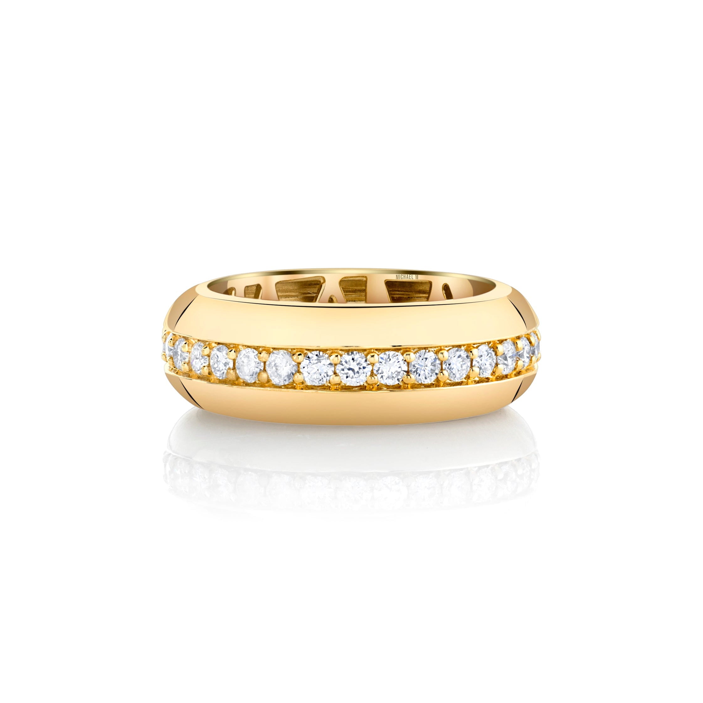 MICHAEL M Fashion Rings Orb Split Band