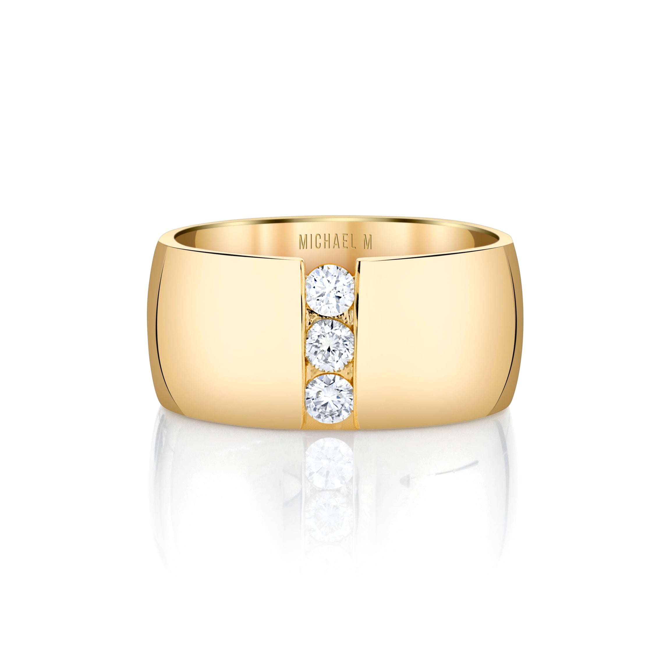 MICHAEL M Fashion Rings Orb Split Cigar Ring