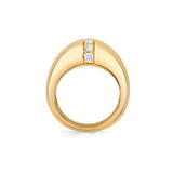 MICHAEL M Fashion Rings Orb Split Signet Ring