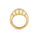 MICHAEL M Fashion Rings Orb Stripe Signet Ring