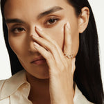 MICHAEL M Fashion Rings Pavé Hex Infinity Band