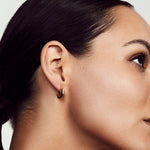 Small Octave Knifed Hoop Earrings
