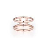 MICHAEL M Fashion Rings Solid Double Band Ring