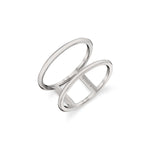 MICHAEL M Fashion Rings Solid Double Band Ring