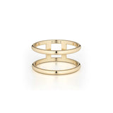 MICHAEL M Fashion Rings Solid Double Band Ring