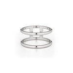 MICHAEL M Fashion Rings Solid Double Band Ring