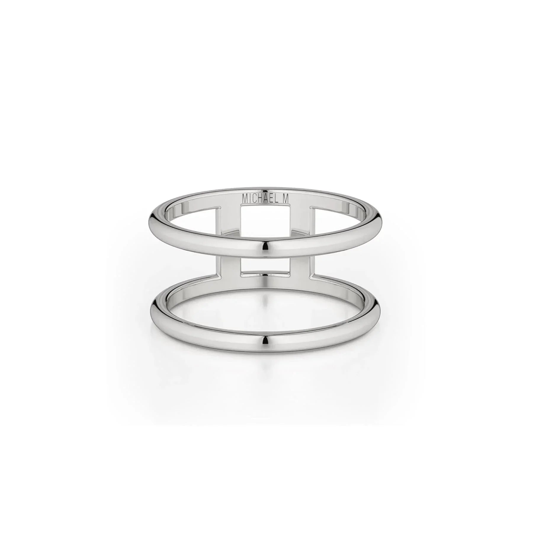MICHAEL M Fashion Rings Solid Double Band Ring