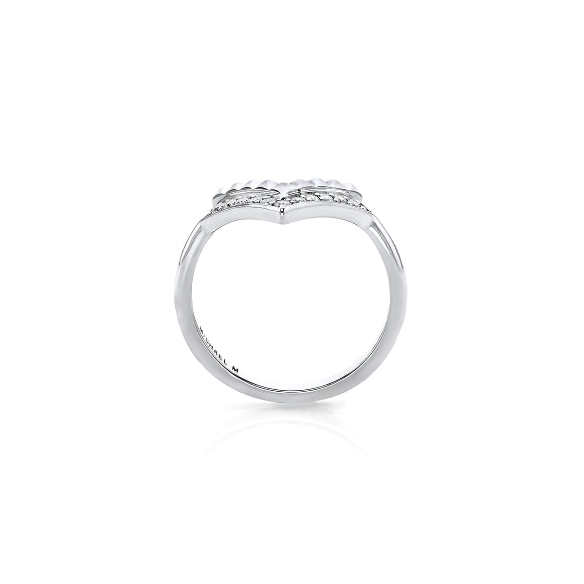 MICHAEL M Fashion Rings Tetra Chevon Ring